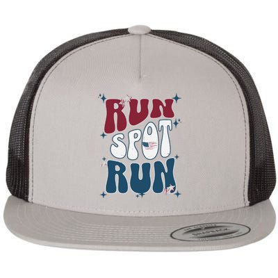 Run Spot Run Election Flat Bill Trucker Hat