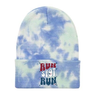 Run Spot Run Election Tie Dye 12in Knit Beanie