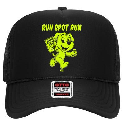 Run Spot Run Harris Economic Plan High Crown Mesh Back Trucker Hat