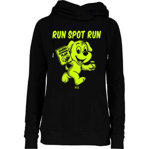 Run Spot Run Harris Economic Plan Womens Funnel Neck Pullover Hood