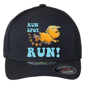 Run Spot Run Funny Run Spot Run Funny Trump Quote Flexfit Unipanel Trucker Cap