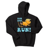 Run Spot Run Funny Run Spot Run Funny Trump Quote Kids Hoodie