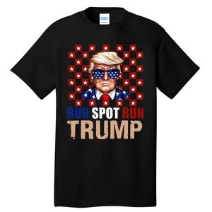 Run Spot Run Run Spot Run Trump 2024 America Vote Usa Tall T-Shirt