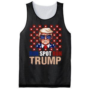 Run Spot Run Run Spot Run Trump 2024 America Vote Usa Mesh Reversible Basketball Jersey Tank