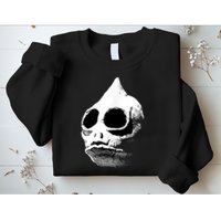 Retro Sleestak Reptilian Skull Graphic Sweatshirt