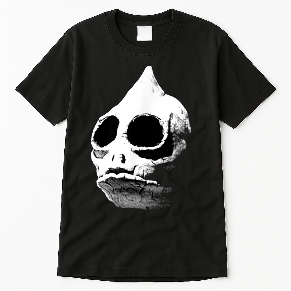 Retro Sleestak Reptilian Skull Graphic Tall T-Shirt
