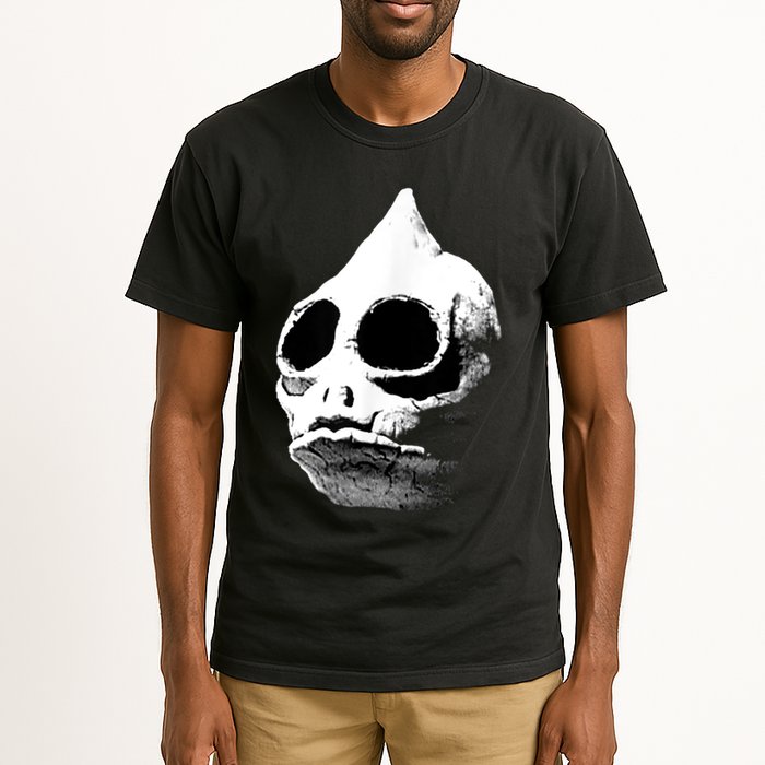 Retro Sleestak Reptilian Skull Graphic Tall T-Shirt