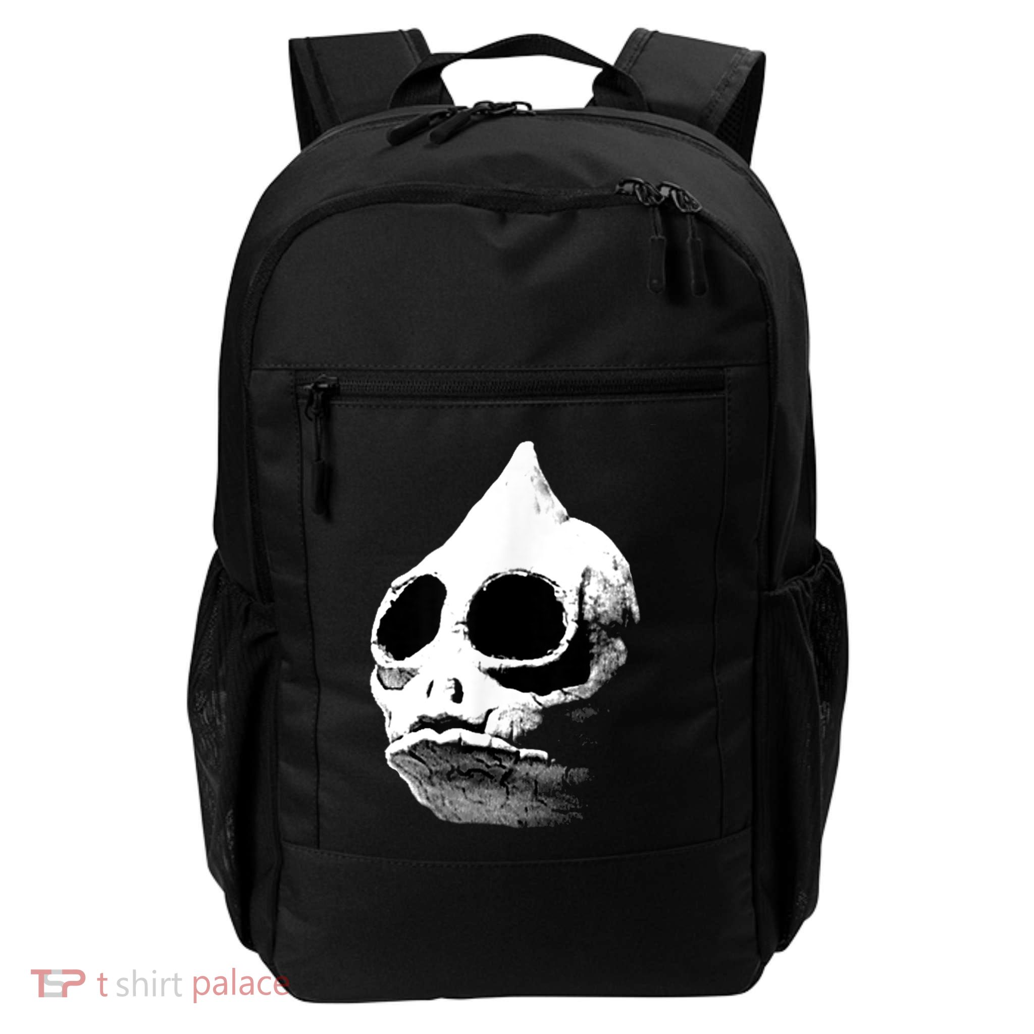 Retro Sleestak Reptilian Skull Graphic Backpack