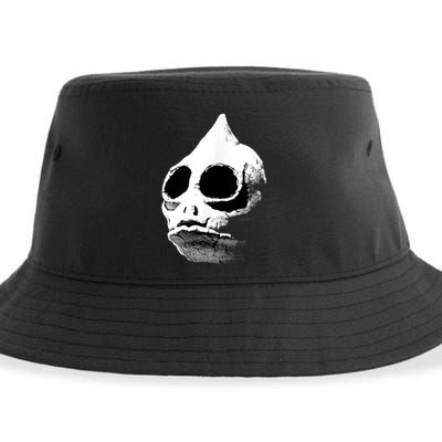 Retro Sleestak Reptilian Skull Graphic Sustainable Bucket Hat