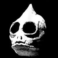 Retro Sleestak Reptilian Skull Graphic Button