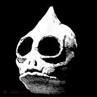 Retro Sleestak Reptilian Skull Graphic 7-Panel Snapback Hat