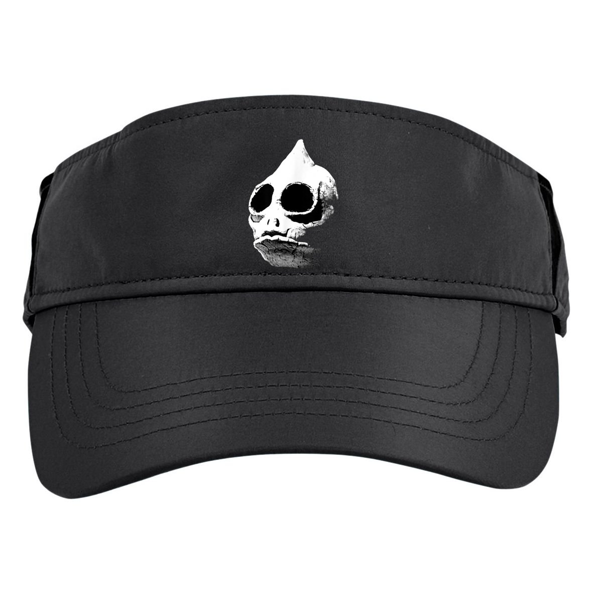 Retro Sleestak Reptilian Skull Graphic Adult Drive Performance Visor