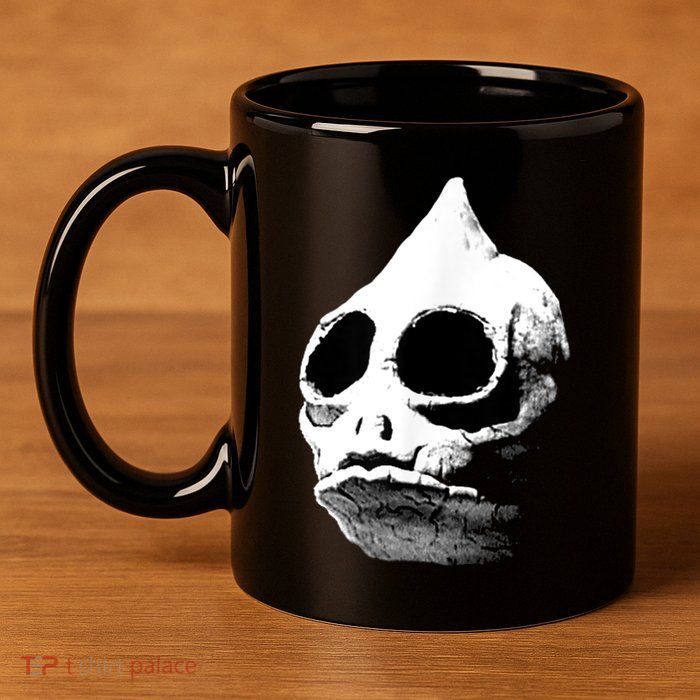 Retro Sleestak Reptilian Skull Graphic 11oz C Handle Ceramic Mug