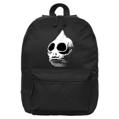 Retro Sleestak Reptilian Skull Graphic 16 in Basic Backpack