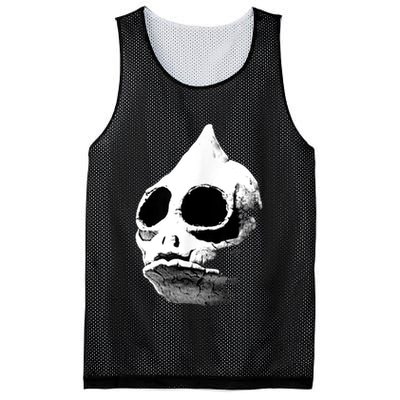 Retro Sleestak Reptilian Skull Graphic Mesh Reversible Basketball Jersey Tank