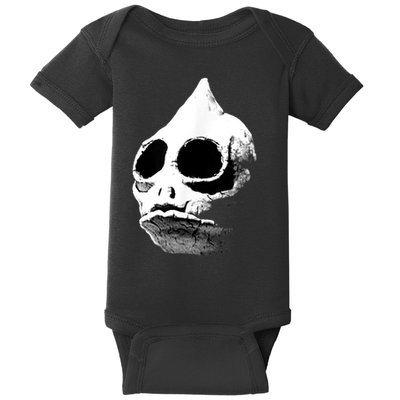 Retro Sleestak Reptilian Skull Graphic Baby Bodysuit