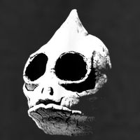 Retro Sleestak Reptilian Skull Graphic Golf Towel