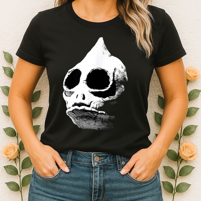 Retro Sleestak Reptilian Skull Graphic Womens T-Shirt