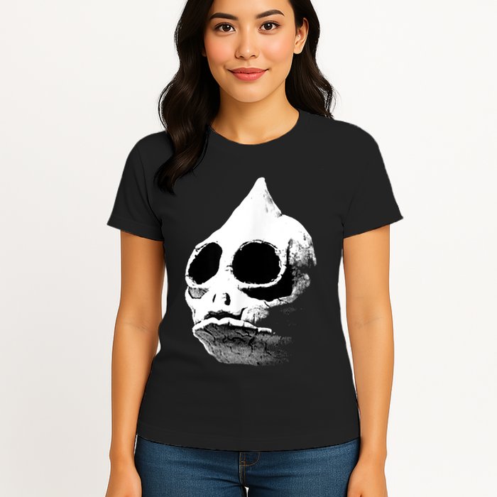 Retro Sleestak Reptilian Skull Graphic Womens T-Shirt