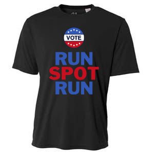 Run Spot Run. Trump And Harris Debate. Economic Plan. Cooling Performance Crew T-Shirt