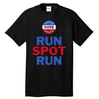 Run Spot Run. Trump And Harris Debate. Economic Plan. Tall T-Shirt