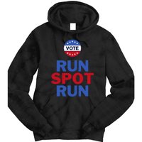 Run Spot Run. Trump And Harris Debate. Economic Plan. Tie Dye Hoodie