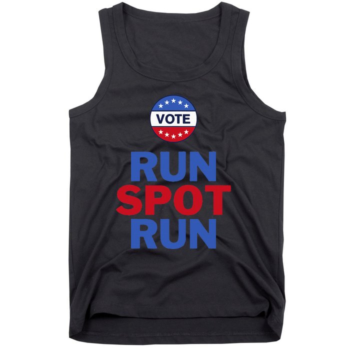 Run Spot Run. Trump And Harris Debate. Economic Plan. Tank Top