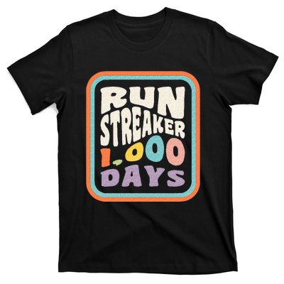 Run Streak Run Streaker 1000 Days Of Running Comma Day T-Shirt