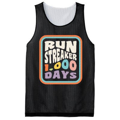 Run Streak Run Streaker 1000 Days Of Running Comma Day Mesh Reversible Basketball Jersey Tank