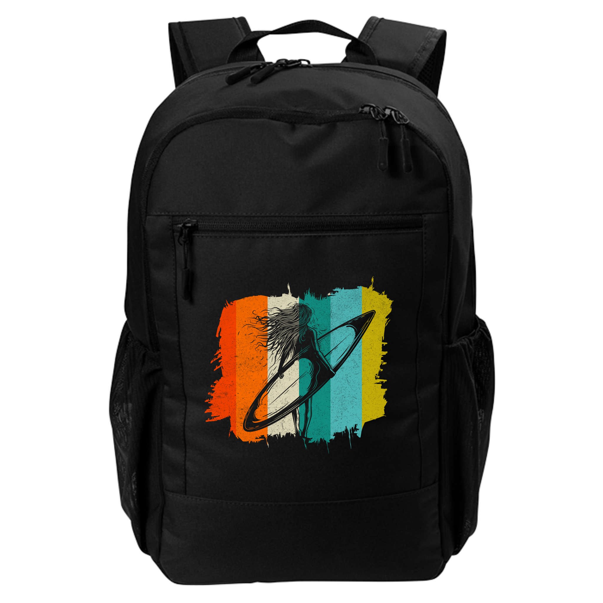 Retro Summer Surfing Gift For Girl Backpack
