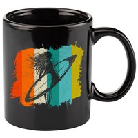 Retro Summer Surfing Gift For Girl 11oz C Handle Ceramic Mug