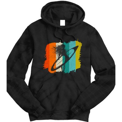 Retro Summer Surfing Gift For Girl Tie Dye Hoodie