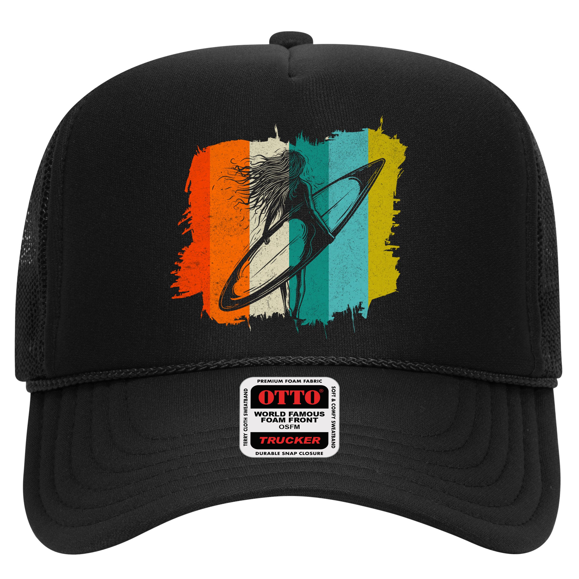 Retro Summer Surfing Gift For Girl Hat