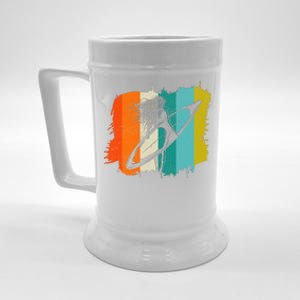 Retro Summer Surfing Gift For Girl Beer Stein