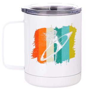 Retro Summer Surfing Gift For Girl 12 oz Stainless Steel Tumbler Cup