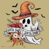 Retro Sorta Sweet Sorta Spooky Ghost Halloween T-Shirt