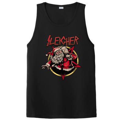 Rock Sleigher Santa Claus Heavy Metal Christmas PosiCharge Competitor Tank