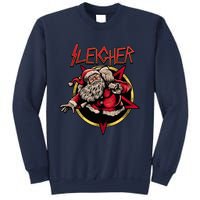 Rock Sleigher Santa Claus Heavy Metal Christmas Sweatshirt