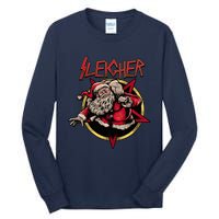 Rock Sleigher Santa Claus Heavy Metal Christmas Tall Long Sleeve T-Shirt