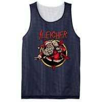 Rock Sleigher Santa Claus Heavy Metal Christmas Mesh Reversible Basketball Jersey Tank