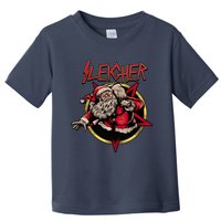 Rock Sleigher Santa Claus Heavy Metal Christmas Toddler T-Shirt