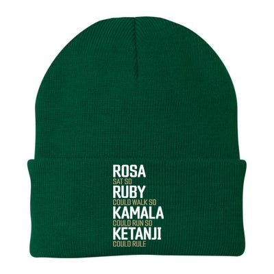 Rosa Sat So Ruby Walk So Kamala Run So Ketanji Rule Kbj Knit Cap Winter Beanie