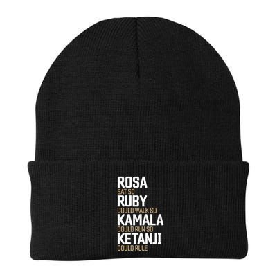 Rosa Sat So Ruby Walk So Kamala Run So Ketanji Rule Kbj Knit Cap Winter Beanie