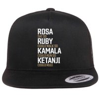 Rosa Sat So Ruby Walk So Kamala Run So Ketanji Rule Kbj Flat Bill Trucker Hat