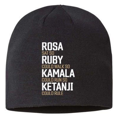 Rosa Sat So Ruby Walk So Kamala Run So Ketanji Rule Kbj Sustainable Beanie