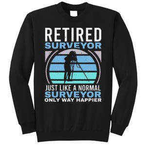 Retired Surveyor Surveying Grandpa Tripod Land Surveyor Sweatshirt