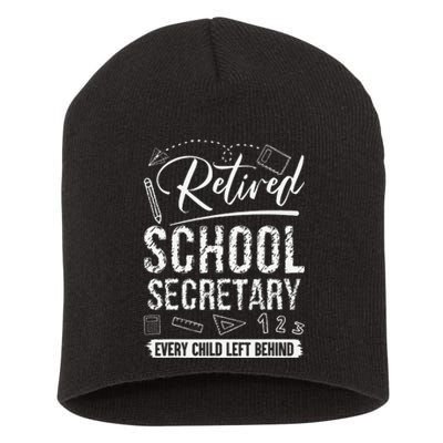 Retired School Secretary Secretary Retirement Outfit Gift Short Acrylic Beanie