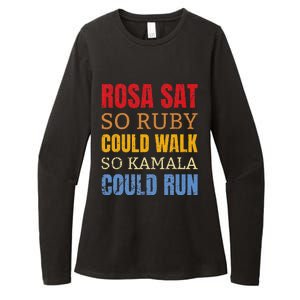 Rosa Sat So Ruby Could Walk So Kamala Black History Womens CVC Long Sleeve Shirt