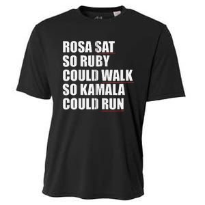 Rosa Sat So Ruby Could Walk So Kamala Could Run Harris Meme Cooling Performance Crew T-Shirt