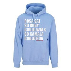 Rosa Sat So Ruby Could Walk So Kamala Could Run Harris Meme Unisex Surf Hoodie